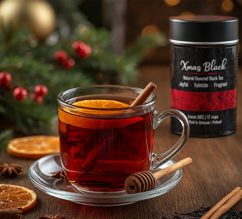 Świąteczna herbata Xmas Black z pomarańczą i cynamonem
